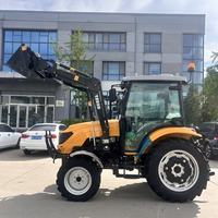 Tracteur agricole multifonctionnel 4x4 de 50 ch avec chargeur frontal et accessoires en option