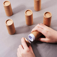 100% biodégradable en carton d'emballage déodorant bâton conteneurs blanc noir tube de papier kraft brun