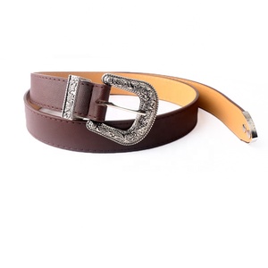 Cintura da donna in stile Vintage in lega intagliata e cintura Casual in vera pelle sintetica ampia pelle - Product Image 6