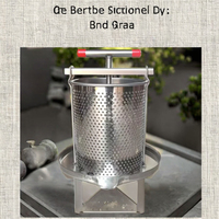 Presse manuelle en acier inoxydable d'occasion pour l'équipement apicole, pour miel et cire d'abeille, machine pour apiculteur, applicable au commerce de détail et à l'agriculture