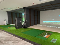 Tapis de frappe pour simulateur de golf intérieur, gazon synthétique en nylon, mini parcours de golf pour l'entraînement du swing 1500x1500mm BLG M1515B