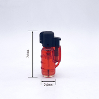 Briquet torche à jet de flamme rechargeable, petit et fin, coupe-vent, pour cuisine, rechargeable au gaz butane, briquet à flamme de jet, pistolet à flamme