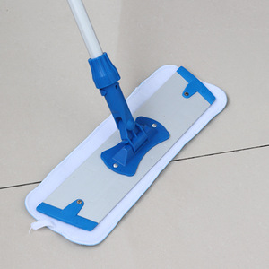 Microfibre <b>Flat</b> <b>Mop</b> Head Replacement Cloth Rectangular Blue For Home Use - Product Image 3