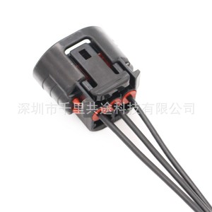1832A016 ขั้วต่อคอยล์จุดระเบิด 3 ขาสีดำตัวผู้ PBT สำหรับมิตซูบิชิ เอาท์แลนเดอร์ แลนเซอร์ - Product Image 2