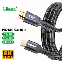 Câble HDMI WISTAR OEM ODM 120Hz 4K 480Hz 1M HDMI 2.1 pour ordinateur portable