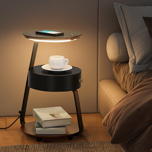 Tyson dẫn đèn sàn đứng chiếu sáng phù hợp phòng ngủ khách sạn hiện đại sang trọng đứng Đèn sàn với kệ - Product Image 6