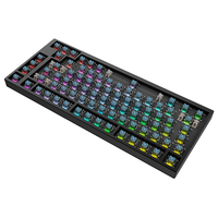Clavier mécanique de jeu à 82 touches, filaire, disposition russe/anglaise, rétroéclairage RVB, clavier mécanique à déclenchement de tous les touches pour les joueurs