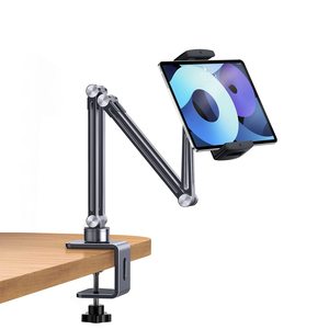 Điện thoại & máy tính bảng chủ giường cổ ngỗng núi nhôm cánh tay dài có thể gập lại lười biếng đứng phổ 360 độ xoay cho iPhone, <span class=keywords><strong>iPad</strong></span>, - Product Image 1