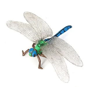塑料可爱飞虫昆虫世界玩具仿真蜻蜓模型儿童教育仿真蜻蜓模型