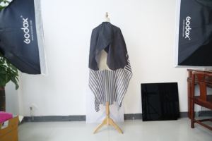 Salon de coiffure outil rétro crâne coiffure impression barbier tablier châle barbier cape - Product Image 6