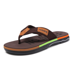 Men's Summer Sporty Flat Flip Flops Cotton Pu Upper Anti Odor Cushioning Evergreen Style - Product Image 6