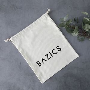 Sac à poussière en toile naturelle écologique de 8 oz pour sac à main, sac à poussière en coton imprimé avec logo personnalisé pour chaussures et vêtements - Product Image 3