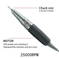 Nagelkunstmaschine Handstück 3-Pin für UP200 Core Elektrischer Manikürestift 35000RPM Pediküre-Werkzeuge Gel-Lack-Entferner