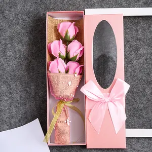 Wedding Decoration Flower Gift Box Artificial Flower Bouquet Boxes Gift For Girls