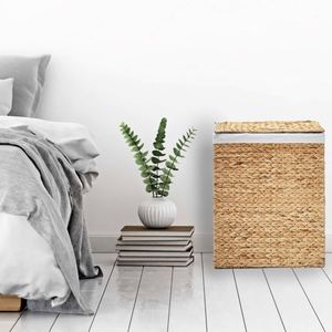 <span class=keywords><strong>Panier</strong></span> à <span class=keywords><strong>linge</strong></span> pliable avec fermeture, grands paniers colorés pour couvertures, fruits et légumes, sac fin en <span class=keywords><strong>osier</strong></span> naturel tissé rond - Product Image 3