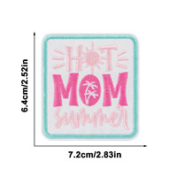 Patchs brodés « Blessed Dog MOM » pour la vie de maman, décoratifs et amusants, à thermocoller ou à coudre sur casquettes de camionneur, pour cadeaux pour maman, textiles