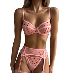 Dier เซ็ตชุดรัดรูป3ชิ้นสายรัดถุงเท้ายาวผ้าไนลอนระบายอากาศได้ดี - Product Image 1