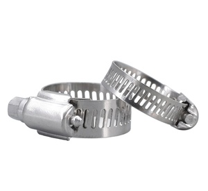 <strong>Pipe</strong> <strong>Clip</strong> Clamp Hydraulic Stainless Steel <strong>Pipe</strong> Clamp <strong>25mm</strong> American Type Hose Clamp Abrazaderas De Acero Inoxidable - Product Image 1