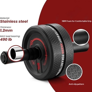 Rueda Abdominal Aotedo YC-JFL10 - Ideal para Principiantes, Ligera (0.6-0.85 kg), para <span class=keywords><strong>Ejercicios</strong></span> <span class=keywords><strong>de</strong></span> <span class=keywords><strong>Abdominales</strong></span> y Cintura - Product Image 1