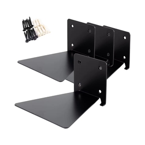 Scaffali galleggianti per la parete, in acciaio costruito nascosto libreria con Hardware di montaggio - Product Image 1