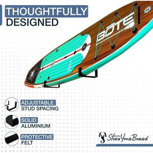 Pannello Premium pesante minimalista SUP nudo Paddle Board Rack a parete per Garage o casa - Product Image 6