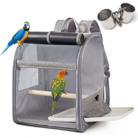 Sac à dos pliable en tissu Oxford pour oiseaux, sac de transport portable pour perroquets, grande capacité, maille respirante, sac de transport pour animaux de compagnie