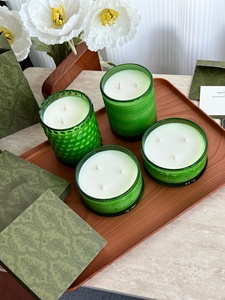 Bougie parfumée artisanale de luxe en cire de soja, style romantique français, pour expositions artistiques, fêtes, Thanksgiving et Noël - Product Image 4