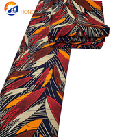 Kain Organza Berat Sedang Motif Ankara Afrika Polos untuk Anak Perempuan, Pesanan Pabrik, 100% Katun Benang Carded, Pola Batik Tenun