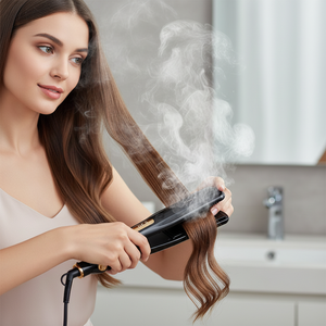 Professional Smoothness Fast Steamer Flat <strong>Iron</strong> <strong>5</strong> Level Led Display Advanced Explosive Steam Hair Straightener - Product Image 3