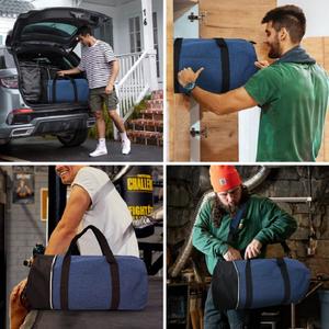 Bolsa de gimnasio ligera, bolsa de lona para viaje, deporte, viajes resistentes, equipo de gimnasio, bolsa impermeable para equipo, logotipo y tamaño personalizados - Product Image 5