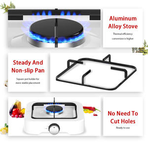 موقد صغير محمول من الحديد الزهر من الألومنيوم من أجل التخييم في الهواء الطلق والمطبخ المنزلي والمنزلي للاستخدام في الفنادق والمطبخ والمشي لمسافات طويلة - Product Image 6