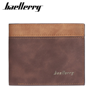 Baellerry Men's Short <b>Wallet</b> Horizontal Slim PU Leather Credit Card <b>Holder</b> Dark Brown 5 Inch - Product Image 5