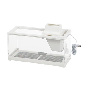 <span class=keywords><strong>Acquario</strong></span> da Tavolo in Plastica per Pesci Tropicali, Piccolo <span class=keywords><strong>Acquario</strong></span> per Guppy, <span class=keywords><strong>Ciclidi</strong></span>, Gamberetti con Filtrazione, Riscaldamento Silenzioso e Allevamento - Product Image 2