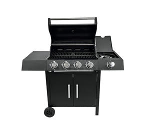 <span class=keywords><strong>Barbecue</strong></span> d'extérieur et de jardin de couleur noire <span class=keywords><strong>Barbecue</strong></span> à <span class=keywords><strong>gaz</strong></span> 4 + 1 brûleurs Cuisinière à <span class=keywords><strong>gaz</strong></span> bon marché Cuisinière - Product Image 1
