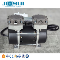 Piston Mini bebas minyak, kompresor pompa udara portabel 0.2 KW untuk penggunaan laboratorium