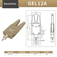 LADUNG Pneumatic Aluminum Alloy Mini Gripper GEM GEL Series Robot Sprue Gripper untuk Mesin Cetak Injeksi