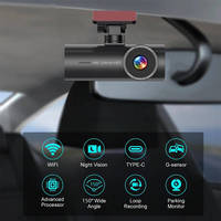 Cámara para Auto de Doble Lente con Resolución 4K, Grabación en Bucle Delantera y Trasera 4K+1080P, Grabadora DVR para Auto con Visión Nocturna, Wifi, GPS