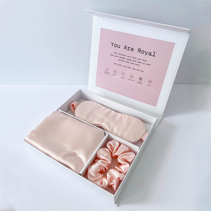 Oem & ODM tùy chỉnh sang trọng Comforter đẹp Shinny cô gái phụ nữ Mặt nạ Mắt Lụa scrunchies lụa gối bộ - Product Image 1