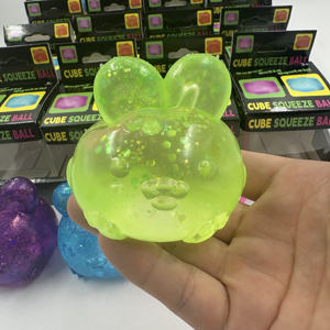 Jouet sensoriel anti-stress en EVA souple à montée lente, motif lapin scintillant, pour adultes et enfants - Product Image 3