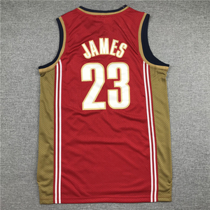 Nouveaux styles et ventes populaires 2025, <span class=keywords><strong>maillot</strong></span> de basket-ball pour hommes, broderie cousue, rouge et bleu # <span class=keywords><strong>Maillot</strong></span> de <span class=keywords><strong>James</strong></span> Cavaliers n°23 - Product Image 5