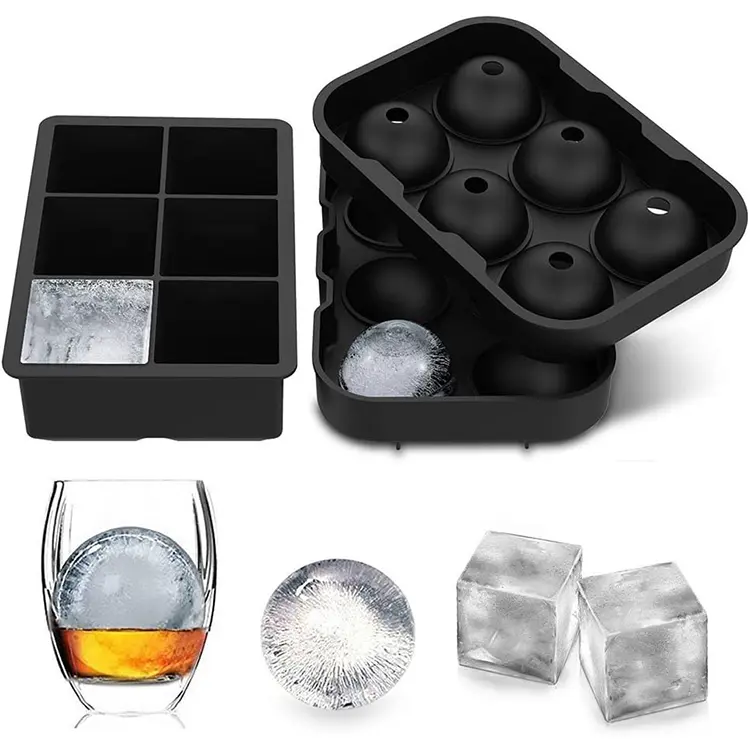 Best Selling Silicone Ice Cube Tray with Lid Free Easy Release Ice Cube Molds Make Mini Ice Cubes
