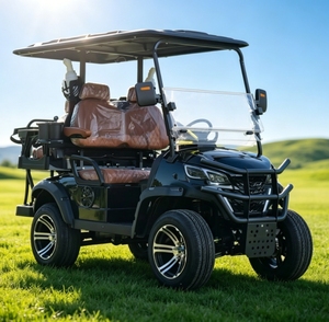 Voiturette de golf électrique au lithium personnalisable 4 places 48 volts de qualité supérieure avec personnalisation gratuite de la couleur et du logo pour usage en resort ou sur le parcours - Product Image 2