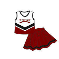 Uniforme scolaire d'été personnalisé pour frère et sœur, haut sans manches pour filles, jupe courte, uniforme d'équipe de compétition, ensemble uniforme scolaire