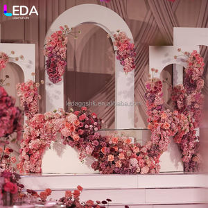 Arche de fleurs de mariage en métal de haute qualité LEDA, support pour décorations de scène de mariage et événements festifs - Product Image 3