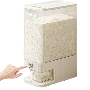 Food-Grade Plastic Cereal <strong>Storage</strong> <strong>Box</strong> for <strong>Kitchen</strong> PP Desktop Rice Container Insect- and Moisture-Proof Press-Type Rice Bucket - Product Image 3