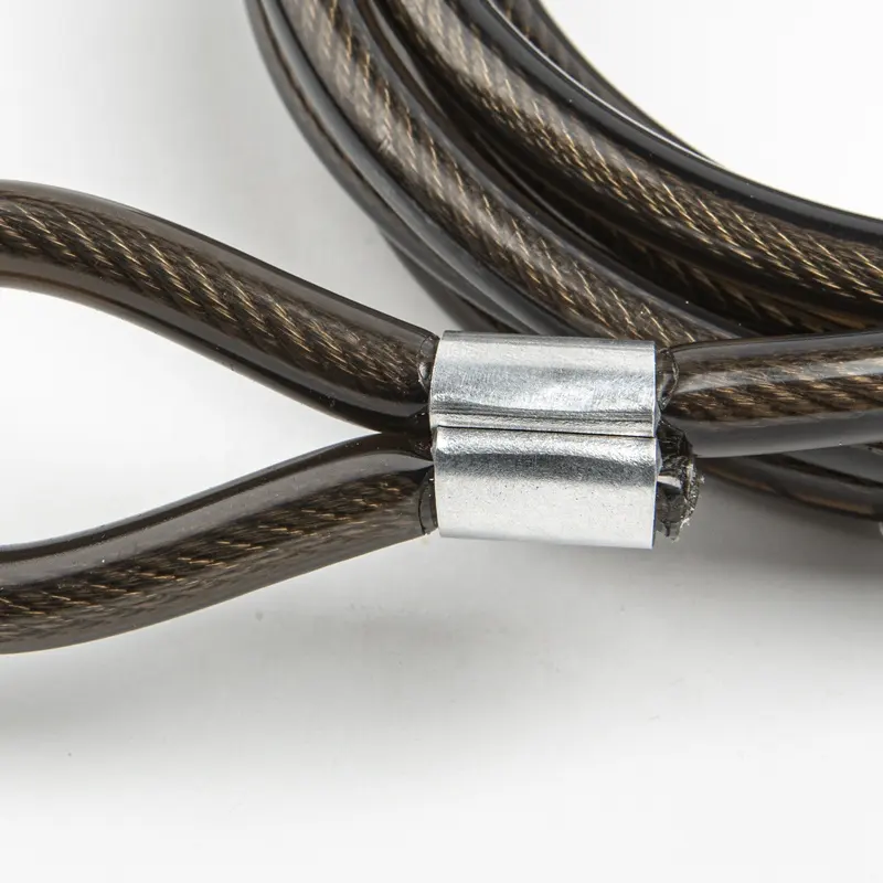 Xinjed oem tali kabel sepeda, aksesori sepeda pekerjaan berat dapat ditarik dengan lapisan vinil mata bidal untuk keselamatan sepeda