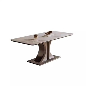 طاولة قهوة مستديرة رخامية من الحجر الجيري باللون البيج ، أثاث حجر كاردين لغرفة المعيشة والمكاتب - Product Image 1