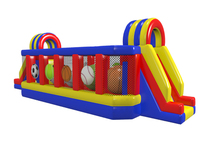 Parcours d'obstacles gonflable Big Ball Fun Sports 60 pieds pour un usage commercial de haute qualité