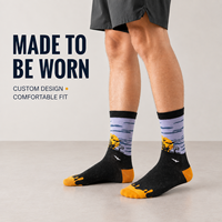 Chaussettes personnalisées sportives OEM pour adultes, automne, en polyester/nylon/coton/bambou/laine, sans couture, résistantes aux déchirures, respirantes