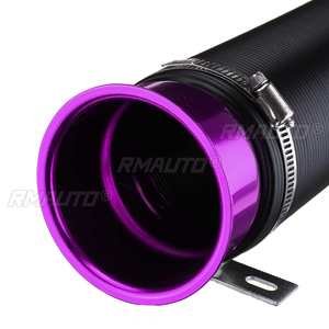 76mm 1M Car Air Filter Intake Cold Pipe Flexible Duct Feed <b>Hose</b> Kit With Tuyere Inlet <b>Clamp</b> Tube <b>Hose</b> Air Intake Pipe - Product Image 3